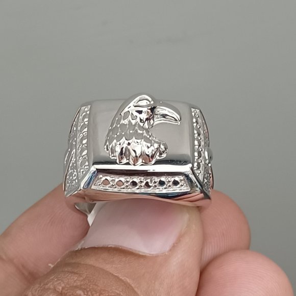 925 Sterling Silver Eagle Ring For Men